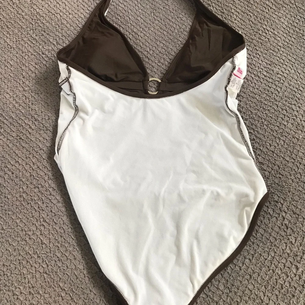 Chocolate brown halter swim suit in EUC. - Picture 9 of 9